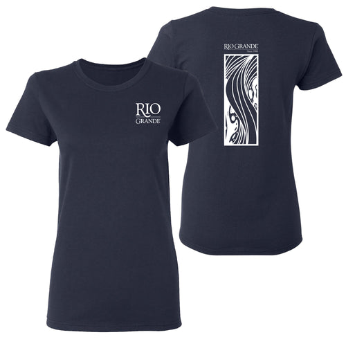 Basic Rio Shirt Design Ladies T-Shirt- Navy