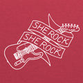 She Rock Guitar Logo Triblend - Vintage Red