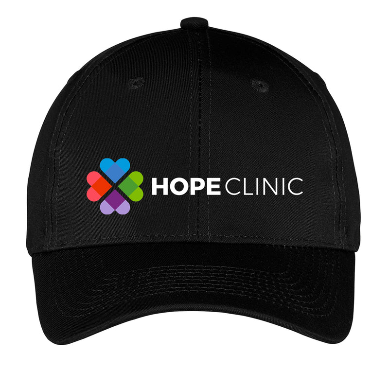 Hope Clinic 6- panel Twill hat black