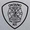 Ontario Fire Maltese Cross Logo T-Shirt- Sport Grey