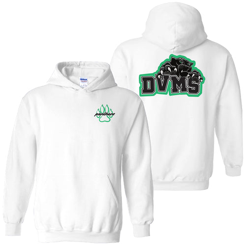 DVMS Spirit Heavy Cotton Hooded Sweatshirt - White
