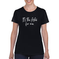 Rootead Its the ashe for me Ladies T-Shirt- Black