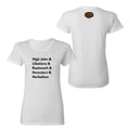 Rootead High John and Libations Ladies T-Shirt- White