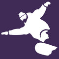 Brobrah Snowboarder Crewneck Sweatshirt- Purple