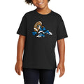A Kid's Joy Youth Football T-Shirt- Black