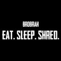 Brobrah Boarder Eat Sleep Shred Pullover Hooded Sweatshirt- Black