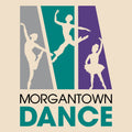 Morgantown Dance Full Logo Grocery Tote- Natural