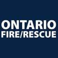 Ontario Fire Maltese Cross Logo Hooded Sweatshirt- Navy