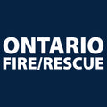 Ontario Fire Maltese Cross Logo T-Shirt- Navy