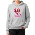 Fourth Quarter Faith We Wear Hot Pink Cleft and Palate Awareness Pullover Hooded Sweatshirt- Sport Grey