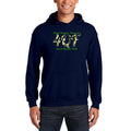 Fourth Quarter Faith Camo Logo Pullover Hooded Sweatshirt- Navy
