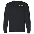UM Housing Logo Longsleeve T-Shirt- Black