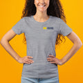 UM Housing Logo Ladies Short Sleeve T-Shirt- Sport Grey