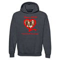 Fourth Quarter Faith Have a Heart Pullover Hooded Sweatshirt- Dark Heather