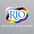 Rio Grande Rainbow Logo Ladies T-Shirt- Sport Grey