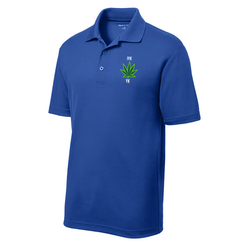 Words of Wonder IYKYK Embroidered Polo- Royal