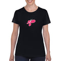 Pinnies Womens T-Shirt Butterfly - Black