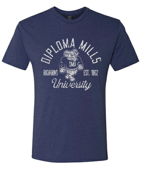 Diploma Mills University Tee - Vintage Navy