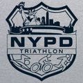 NYPD Triathlon Team Zip Hoodie- Sport Grey