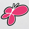 Pinnies Raglan Butterfly - Heather White/Vintage Pink
