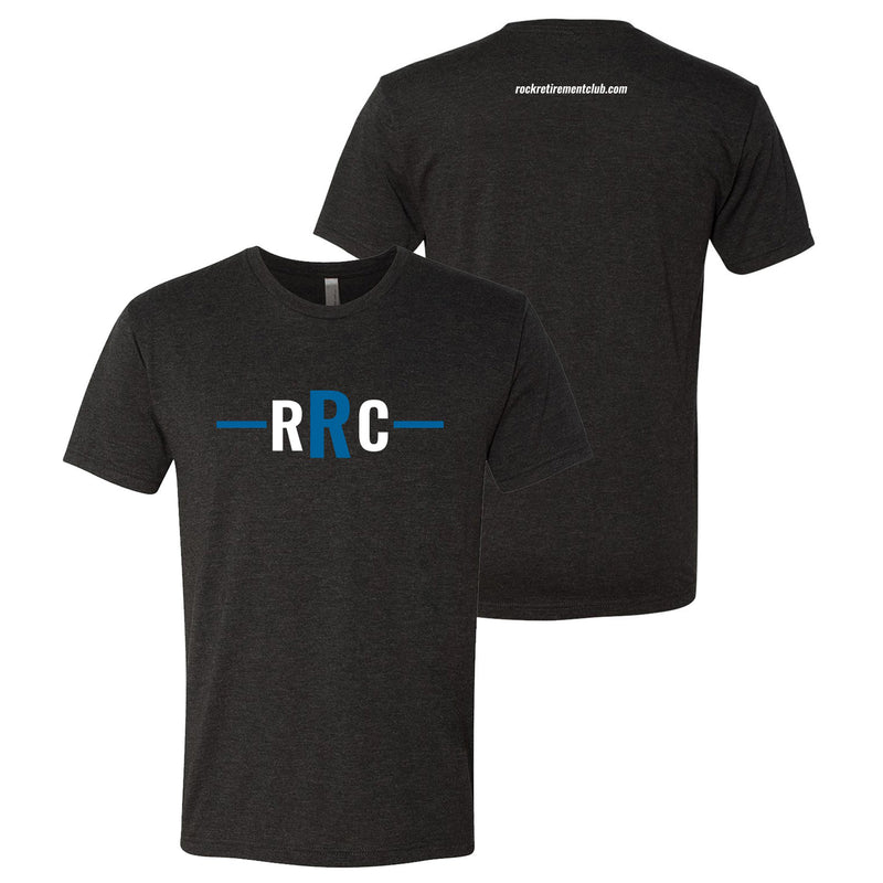 Rock Retirement Club Triblend T Shirt - Vintage Black