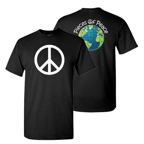Peace Sign Unisex T-shirt - Black